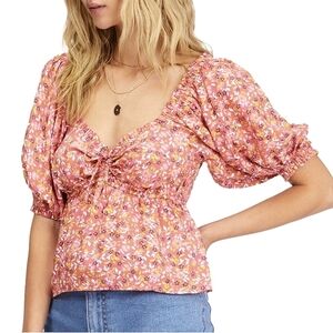 Billabong floral summer stretchy top size S